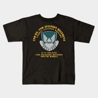 2nd Bn 2nd AVN Regiment  - CAB - 2ID - K16 AirBase - ROK Kids T-Shirt